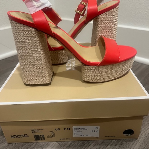 Michael Kors Coral Platform Shoes - Picture 1 of 3